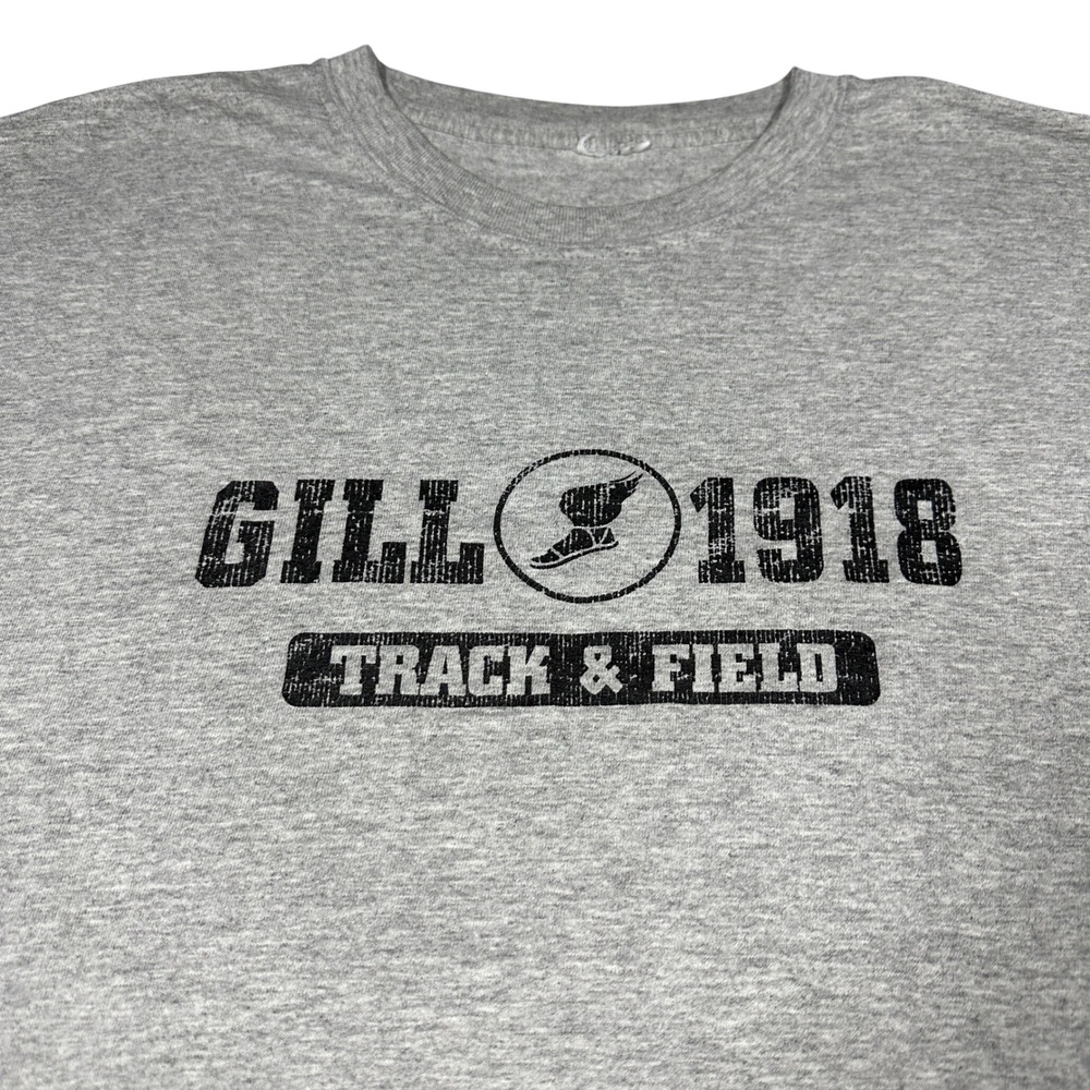 Gill 1918 Track & Field T-Shirt Gray 2004 Master National Decathlon Championship